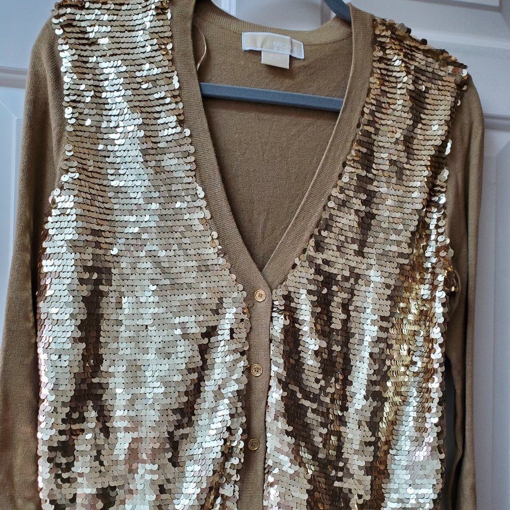 Michael Kors Gold Sequence Sweater